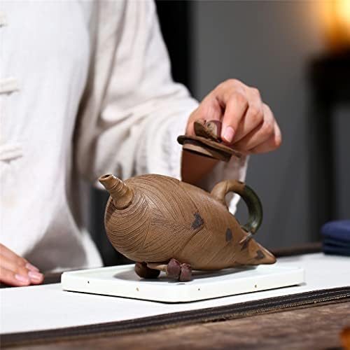 Ccbuy креативен керамички бамбус пука во облик на чајник кунг фу чај чај чај церемонија чај сет