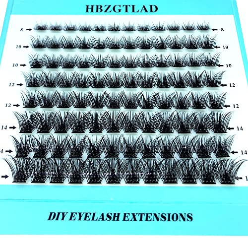 HBZGTLAD Нови кластери за трепки за микс на DIY DIY волуменски екстензии C D Curl сегментирани предмеда волуменски навивачи Руски трепки снопови шминка