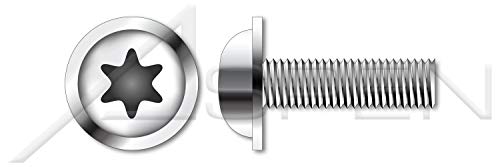 M3-0,5 x 10мм, ISO 7380-2, метрички, завртки за капачето на главата на копчињата, погон од 6Lobe Torx, A2 не'рѓосувачки челик