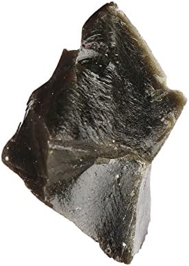 GemHub Природно црно опсидијанско лекување кристал лабав скапоцен камен 123,40 КТ груб црн опсесиан