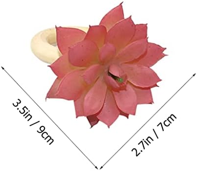 N/A прстен за јадење токи прстени маса цвет банкет свадба Исклучителна декоративна украс декорација на сукулентни токи шупливи