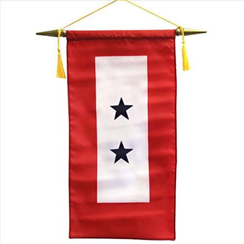 Знаме: Сервисен Банер Со Две Сини Ѕвезди