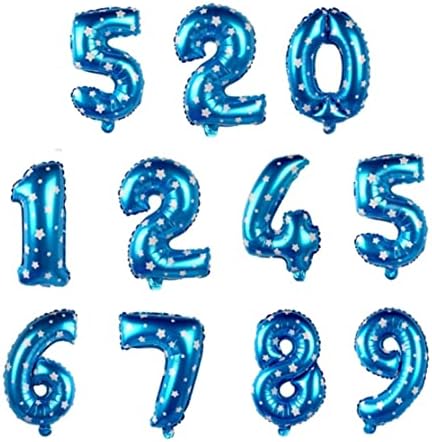 32 инчен син број балони дигитален печатење