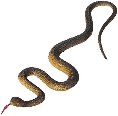 Симулација на голски симулација црна гума змија лажна змија градина реквизити незгодна смешна играчка