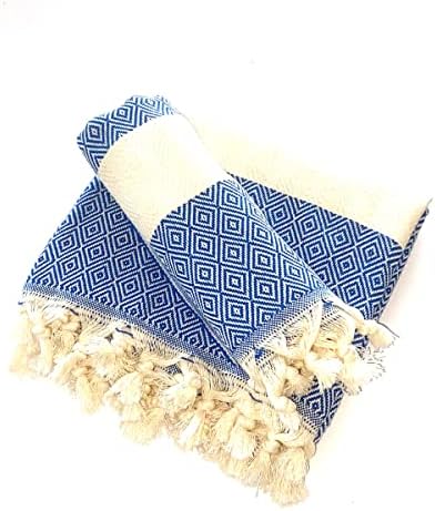 Бураданалдим турски крпи и рачни крпи сет од 2, турски хамам кес, 18 x 40 inc - декоративна бања пешкир за рака, лице, сад, кујна