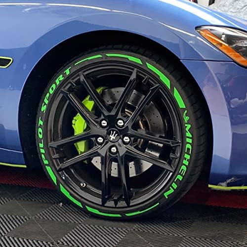 Налепници за гуми - Создадете ваш сопствен додаток за додатоци за букви за гуми - DIY/Easy/Лепак & 2oz Cust -up Cleans - Прилагодена големина/зелена