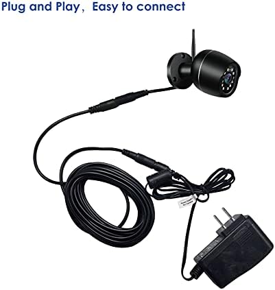 Goaofoeoi 10m 2,1 mm x 5,5 mm машки до женски кабел за продолжување на моќност 12V DC за CCTV Security Sucterance Внатрешна безжична