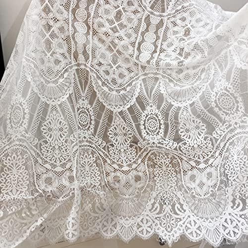 Селкрафт 3 метри Винатегс стил француски памук chantilly невестински наметка од чипка ткаенина, матурска фустан плажа Бохо свадбена