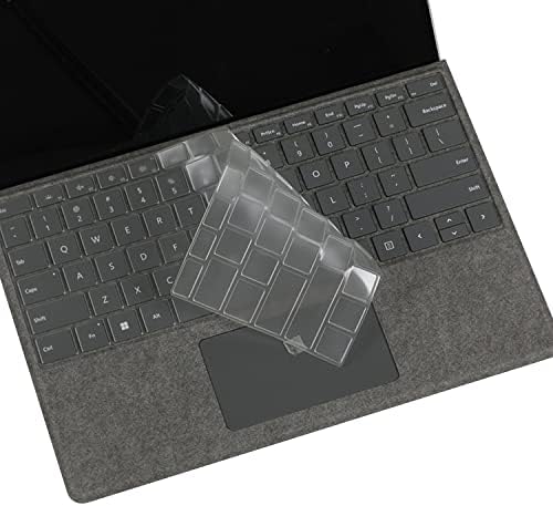 Ултра Тенок Јасен Капак На Тастатурата TPU за Microsoft Surface Pro 9 8 13 инчи i5 i7 Екран на Допир 2022 2021 &засилувач; Површина