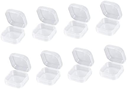 Пластична Кутија За Складирање КЛИСПИД 24 парчиња Повеќенаменски Со Капаци Накит За Складирање Пластична Правоаголна Витрина Јасни Контејнери