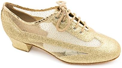 Bluebell чевли рачно изработени женски салса салса свадбен натпревар за танцување чевли CETO 1,6 “