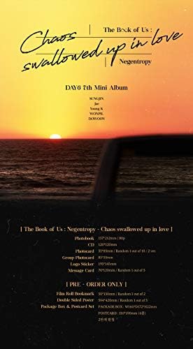 JYP ENT. Ден6 Книгата на нас: Негентропија хаос го проголта албумот во Loveубовта+Пред-нарачка корист+преклопен постер+Дополнителен