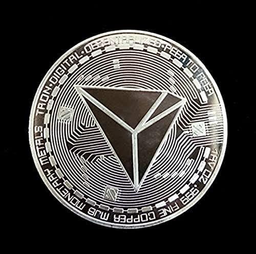 Комеморативна виртуелна валута Cryptocurrency Cryptocurrency | Сребрена облога со предизвици уметнички монети | Колекционерски занаети