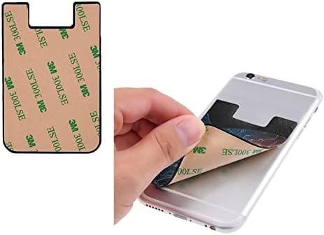 Носител на картички со мекобол телефонски картички PU кожна кредитна картичка за картички за лепила од 3 метри лепила за сите паметни телефони