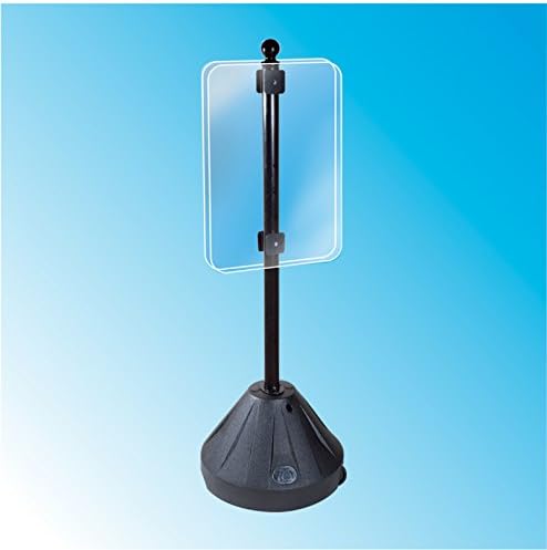PP2 Tip'n Roll Portable Sign Pole - црна 60 - 2 пакет