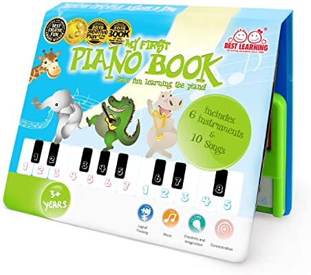НАЈДОБРО УЧЕЊЕ Мојата Прва Книга За Пијано-Едукативна Музичка Играчка За Мали Деца Деца На Возраст Од 3-5 Години-Идеален Подарок За Роденден На 3, 4 Годишно Момче Или ?