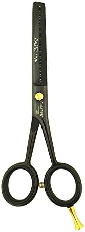 Голтон Титаниум Црна коса за слабеење/кастрење на ножици 5,5 инчи - Бахтинг ножици за кастрење на косата и брадата - професионални