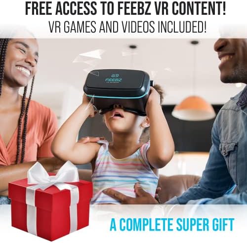 VR Слушалки Компатибилни со iPhone &засилувач; Android-Со Вградено Копче За Акција | Очила за Виртуелна Реалност за Мобилен Телефон 4.7-6.5 - Најдобро