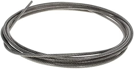 Додатоци за AnyUFEI, обложена кабел за челична жица 304-не'рѓосувачки челик Флексибилно јаже 1,2/3/5mm DIA 5 ~ 10 m долга мека кабел
