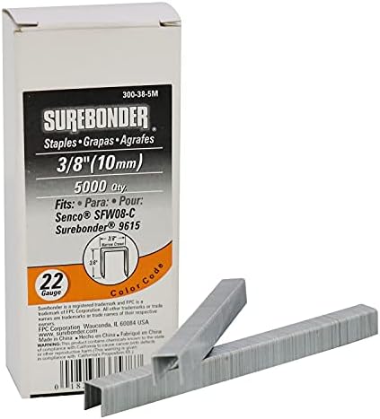 SureBonder 300-38-5M 3/8-инчен 22 мерачи на тапацир, 5000 брои