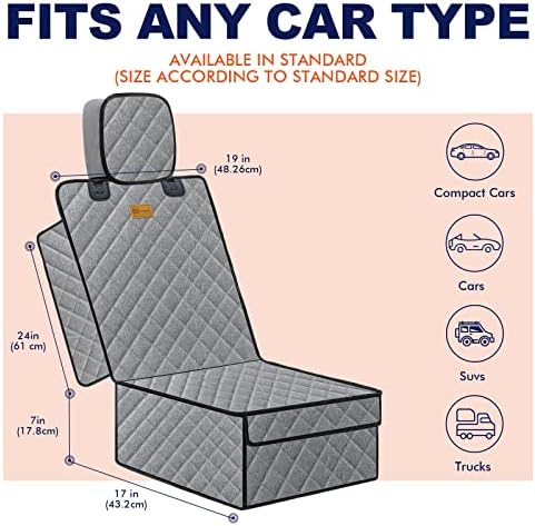 JTPAWS Предниот Капак На Седиштето За Автомобил, Издржлив Водоотпорен Заштитник За Седишта За Нелепливи Седишта, Капаци За Седишта