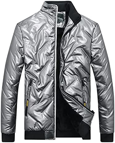 Есенски јакна Човечки клуб плус големина долги ракави модерна џебна јакни удобност густа цврста боја на ветерно -качулка5