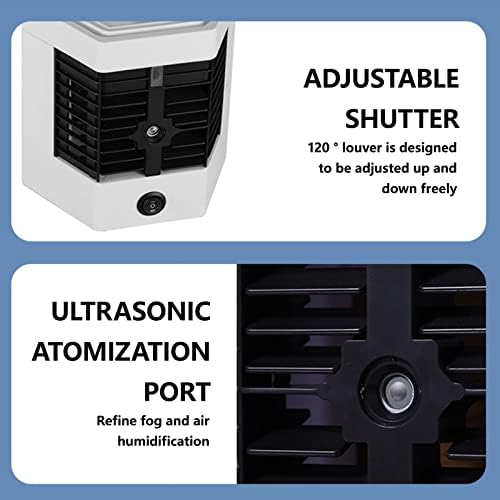 Преносни климатизери, ладилник за испарување на воздухот - моќен, тивок, лесен и преносен вселенски ладилник со хидро 2 брзини за спална