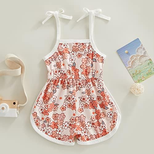 Дуаниозу четврти 4 -ти јули, дете, бебе девојче, облеки за зачувување на кошули со ромпер шорцеви, комбинезон, симпатична САД цветна