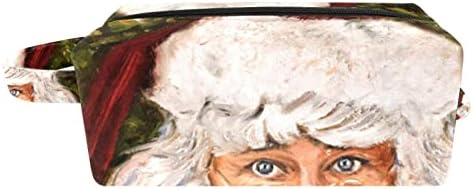 Тоалетна Торба, Козметичка Торба За Шминка За Патувања За Жени Мажи, Сликарство Во Масло Дедо Мраз