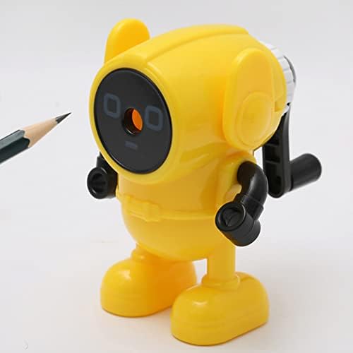 Алипис Професионални обоени моливи за деца Детска молив острилка за роботи во форма на роботи во форма на молив, мини робот, фигура