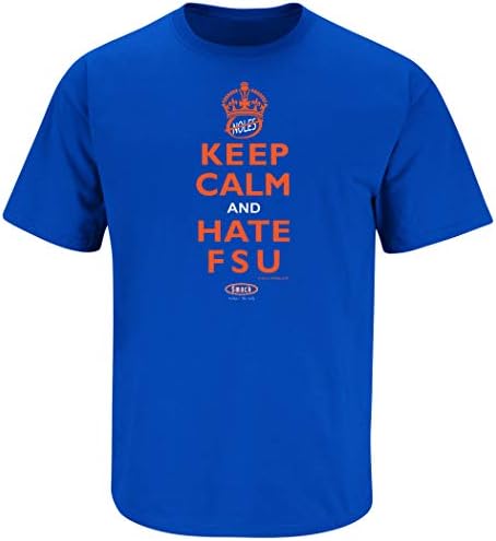 Облека со облека Флорида Фудбалски fansубители на Флорида. Чувајте мирна кралска маица