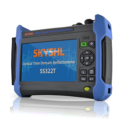 Skyshl 1310NM/40DB+1550NM/38DB SM Fiber OTDR TESTING7INCHES Екранот на допир Оптички временски домен Рефлеметар Компатибилен со SC+ST+FC+LC UPC & APC конектори-SS322T-2A