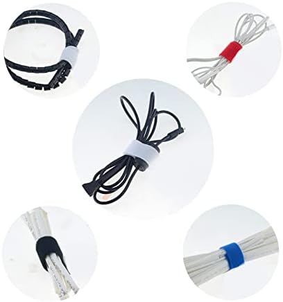NowVie 5m/ролна 2 см ширина пластична магија само-лепенка лента назад кон назад магична лента DIY најлон кабелски клип врски со жица/управување