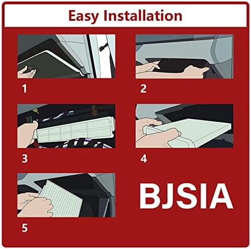 Замена на филтерот за воздух во кабината BJSIA за CF11811, компатибилен со Mazda 3/ Mazda 6/ CX-5, додатоци за внатрешни додатоци за внатрешни