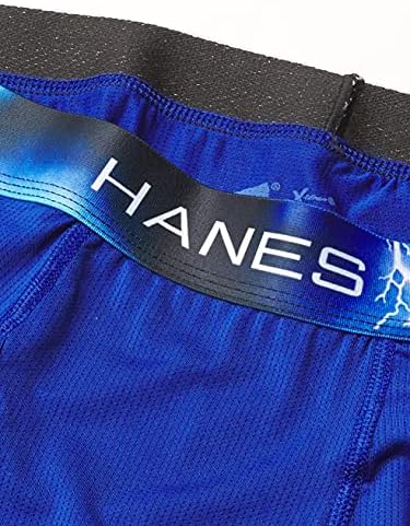Hanes Sport Sport X-Temp Ultra лесен боксер со долги нозе кратки 4-пакувања