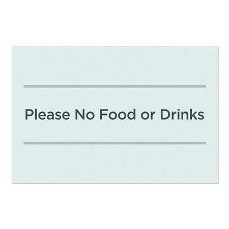 CGSignLab | Ве молиме, без храна или пијалоци -базичен затегнување прозорец за лепење | 30 x20