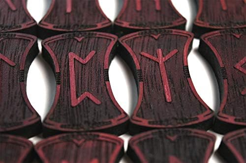 Beatus lignum Elder Futhark Rune in Purpleheart Wood -Не можете да промашите како читате со тие руни