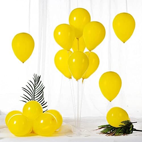 120 ПАРЧИЊА 5 Инчни Жолти Балони Мини Жолти Латекс Балони Забава Украси Материјали