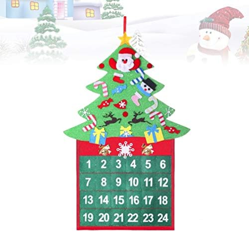 Амосфун Домашни Додатоци Божиќ Доаѓањето Одбројувањето Календар Божиќ Се Чувствува Дрво Божиќ Ѕид Виси Украси Украси Порибување