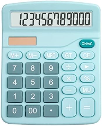 XWWDP Blue Pink 12 цифра соларна калкулатор за соларни големини Големи големи копчиња Алатка за сметководство за финансиски