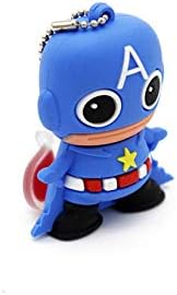 2.0 Captain America Boy Super Hero 32 GB USB Надворешен хард диск Flash Thumb Drive Storage Уред за складирање симпатична Нова меморија