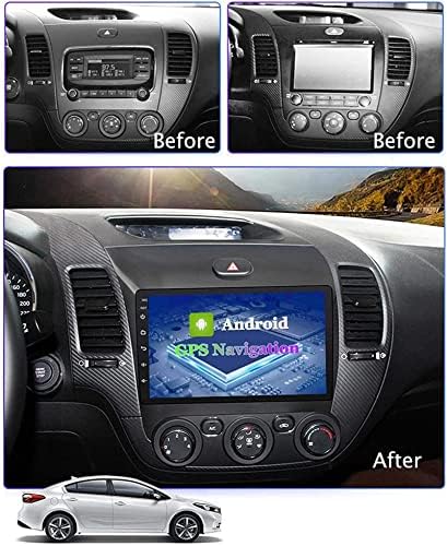 Андроид 10.0 GPS Навигација Автомобил Радио Плеер За К-иа К3 2013-2015, 9 Екран На Допир-Мултимедијален Плеер, FM/DSP/Bluetooth/Mirrorlink/Камера