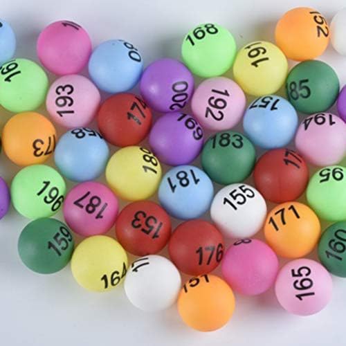 SOIMISS најголемиот дел од тенис топки 100 парчиња нумерирани топки разнобојни топчиња за понг-топки PP Teber Tennis топки печатени топки