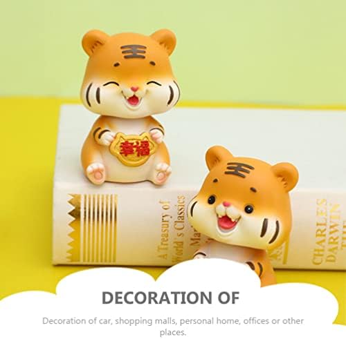 Kisangel Home Decor Miniature Figurines Минијатурни кинески новогодишни фигурини 2022 животински ликови играчки кинески пролетен