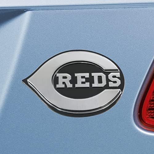 FanMats 26560 Cincinnati Reds 3D Chrome Metal Auto Auto Amblem