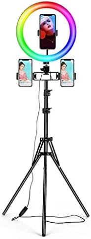 LIUYUNQI 10 Инчен Rgb Прстен Светло Со Далечински LED Фотографски Прстен Светлина Selfie Статив Со Штанд