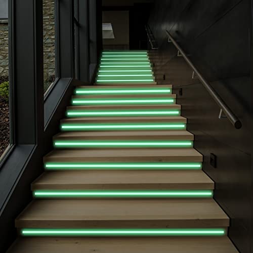 Yngia самолеплива рефлексивна лента сјај во темната светлечка флуоресцентна ноќна безбедност налепница зелена светлина безбедносна лента за обележување
