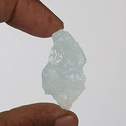 89 КТ. Природно сурово грубо Аква небо Аквамарински мониста груб рок кристал лабав скапоцен камен за накит што прави GA-916
