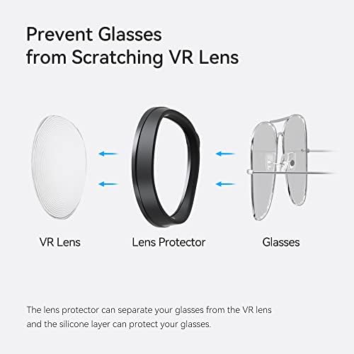 Додатоци За Заштитни Леќи за дизајн НА киви, Растојание За Очила Прстен Против Гребење Спречуваат Гребење На Очилата За Миопија Компатибилни