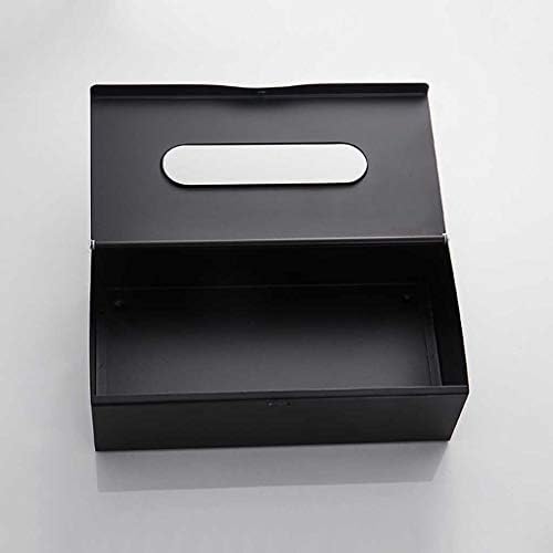 Renslat Wallид монтиран за тоалетна хартија хартија решетка за водоотпорна ткиво кутија црна кутија за салфетка салфетка салфетка